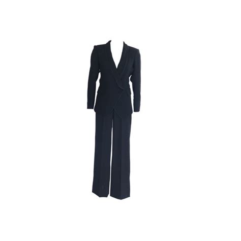 veste tailleur femme yves saint laurent|VESTES ET PANTALONS .